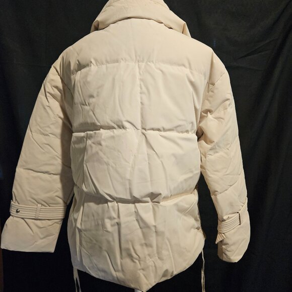 NWT NAP Duck Down Beige Coat - Picture 2 of 7